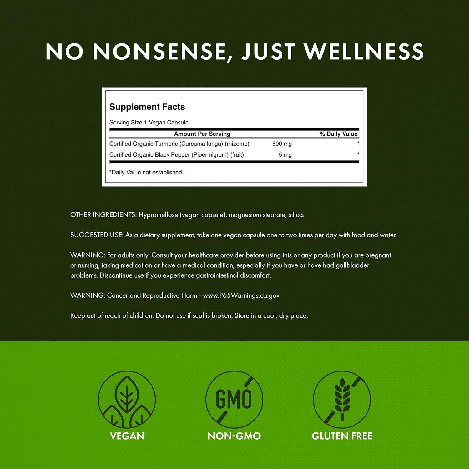 imageSwanson Premium Turmeric amp Black Pepper Antioxidant Digestion amp Joint Support 90 Veg Caps30 Count Pack of 2