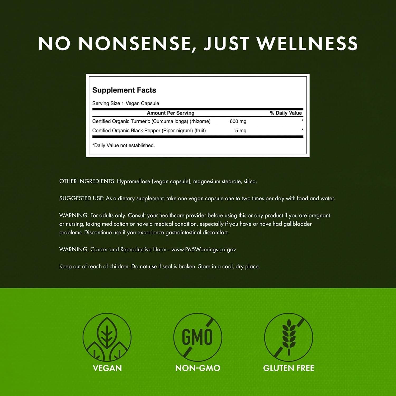 imageSwanson Premium Turmeric amp Black Pepper Antioxidant Digestion amp Joint Support 90 Veg Caps60 Count Pack of 3