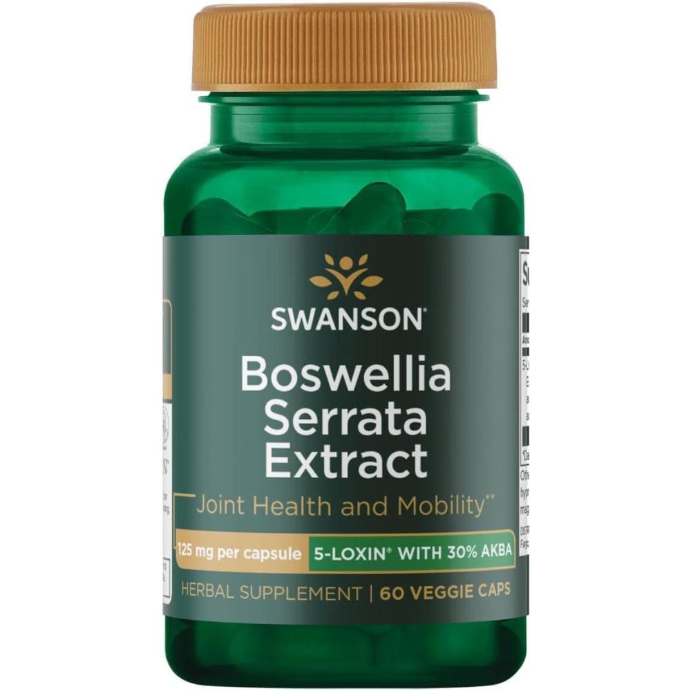 imageSwanson Boswellia Serrata Extract 125 Milligrams 60 Veg Capsules60 Count Pack of 1