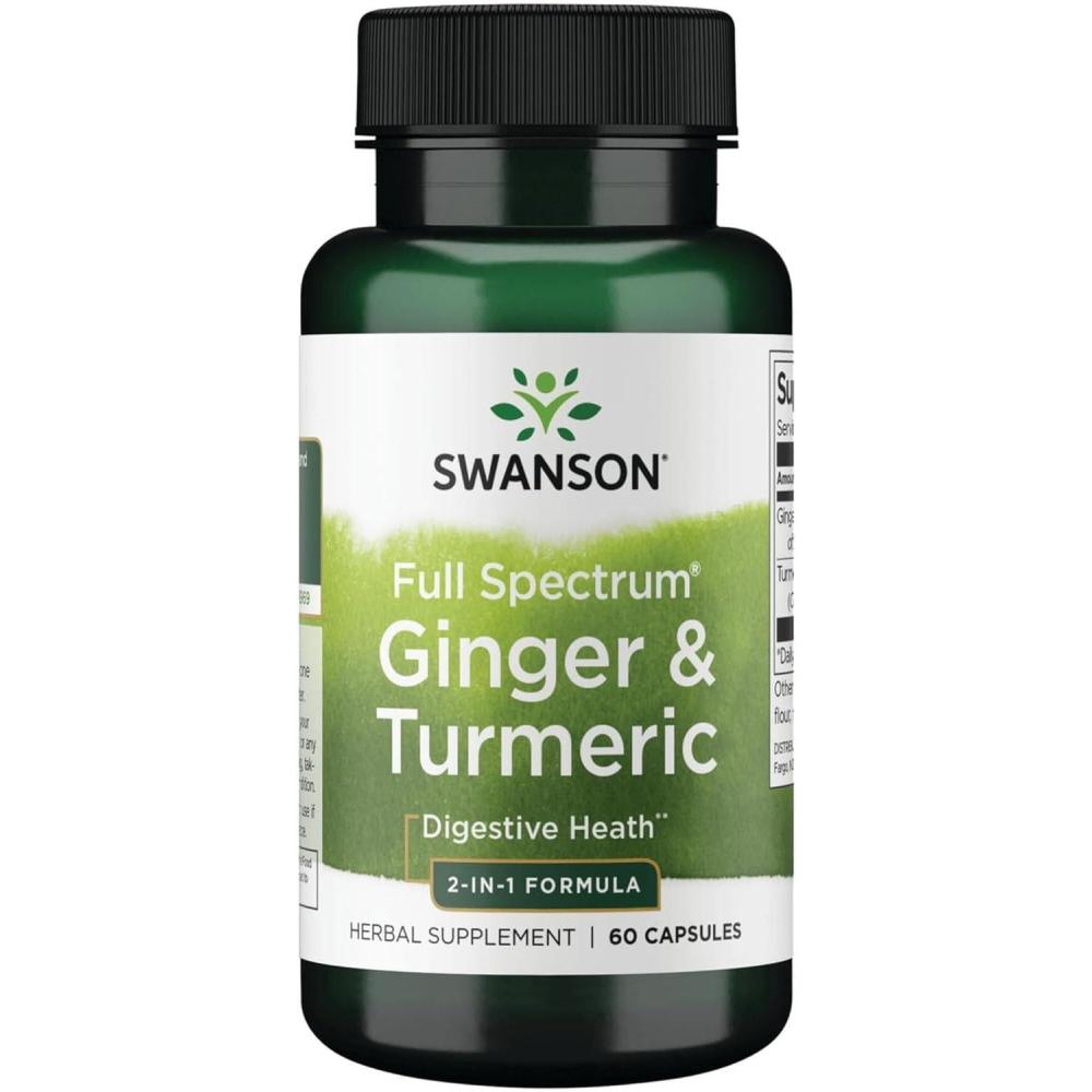 imageSwanson Full Spectrum Ginger amp Turmeric 60 Capsules