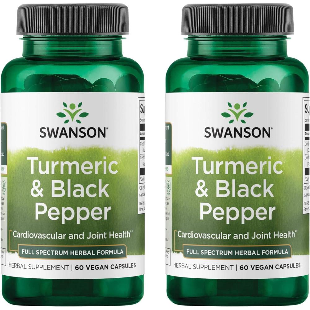 imageSwanson Premium Turmeric amp Black Pepper  Antioxidant Digestion amp Joint Support  90 Veg Caps30 Count Pack of 2