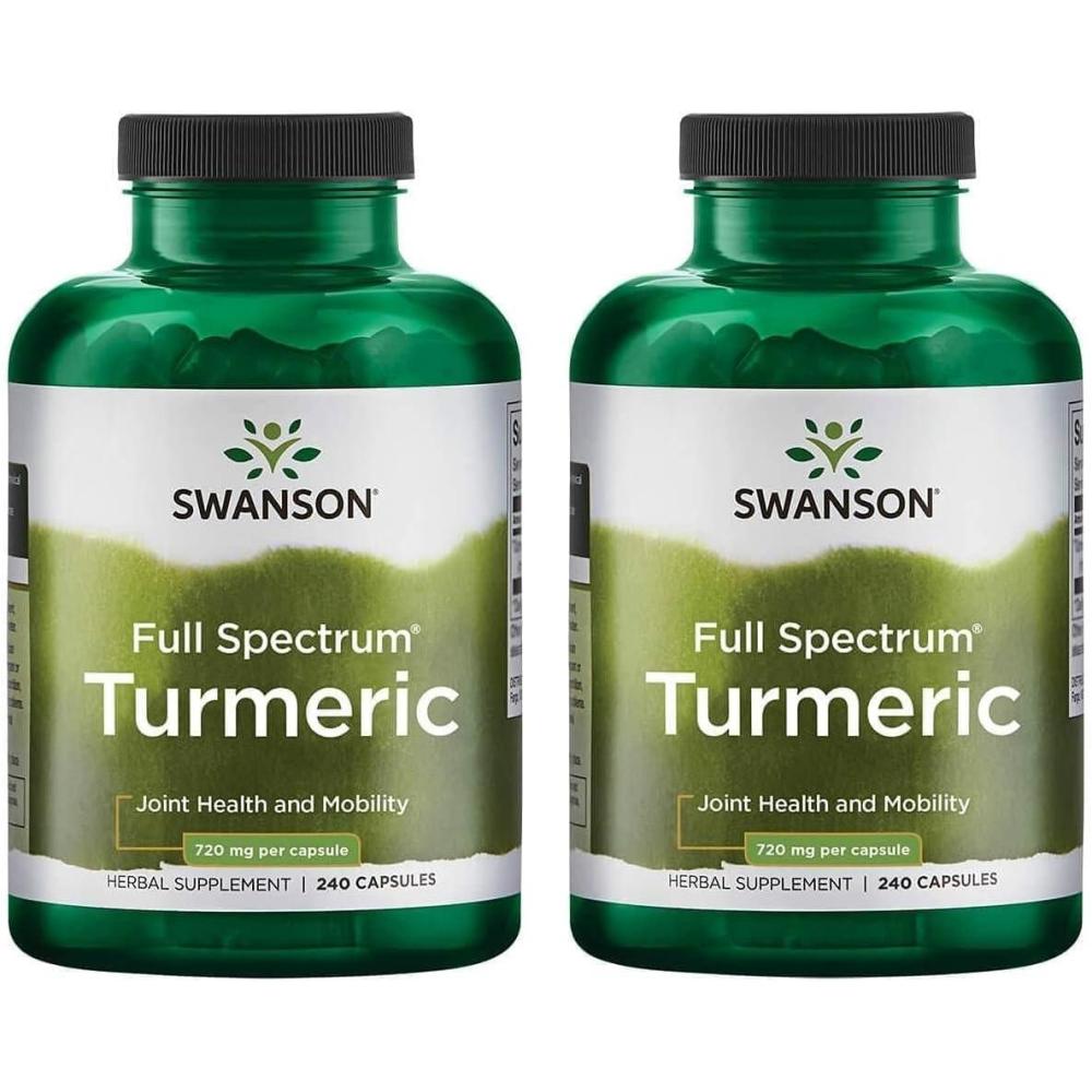 imageSwanson Turmeric 720 Milligrams 30 Capsules240 Count Pack of 2