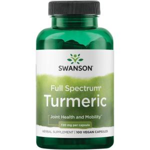 Swanson Turmeric 720 Milligrams 30 Capsules(100 Count (Pack of 1))