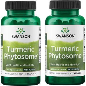 Swanson Turmeric Phytosome with Meriva 500 Milligrams 60 Capsules(60 Count (Pack of 2))