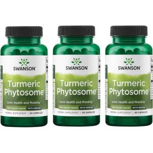 Swanson Turmeric Phytosome with Meriva 500 Milligrams 60 Capsules(60 Count (Pack of 3))