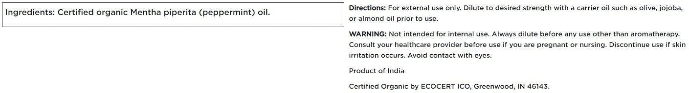 imageSwanson CERT ORG Peppermint ESSN Oil 05 OZ