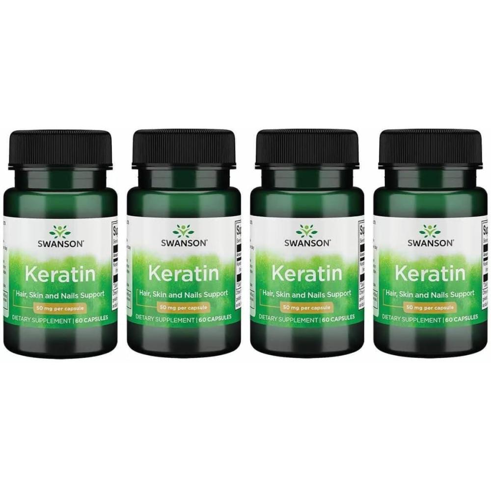 imageSwanson Keratin from Tibetan Wool Natural Supplement Promoting Healthy Joints Hair Skin amp Nails Helps Nourish Healthy Connective Tissues 60 Capsules 50mg Each60 Count Pack of 4