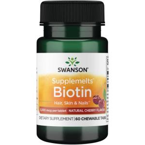 Swanson Sublingual Biotin Vitamin 5000 mcg 60 Chwbls