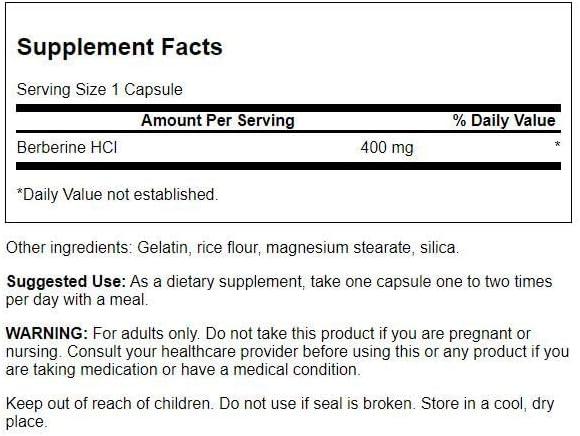 imageSwanson Berberine Supports Metabolic Health amp Heart Health Contains Standardized Berberine HCl NonGMO amp GlutenFree 60 Vegan Capsules180 Count Pack of 1