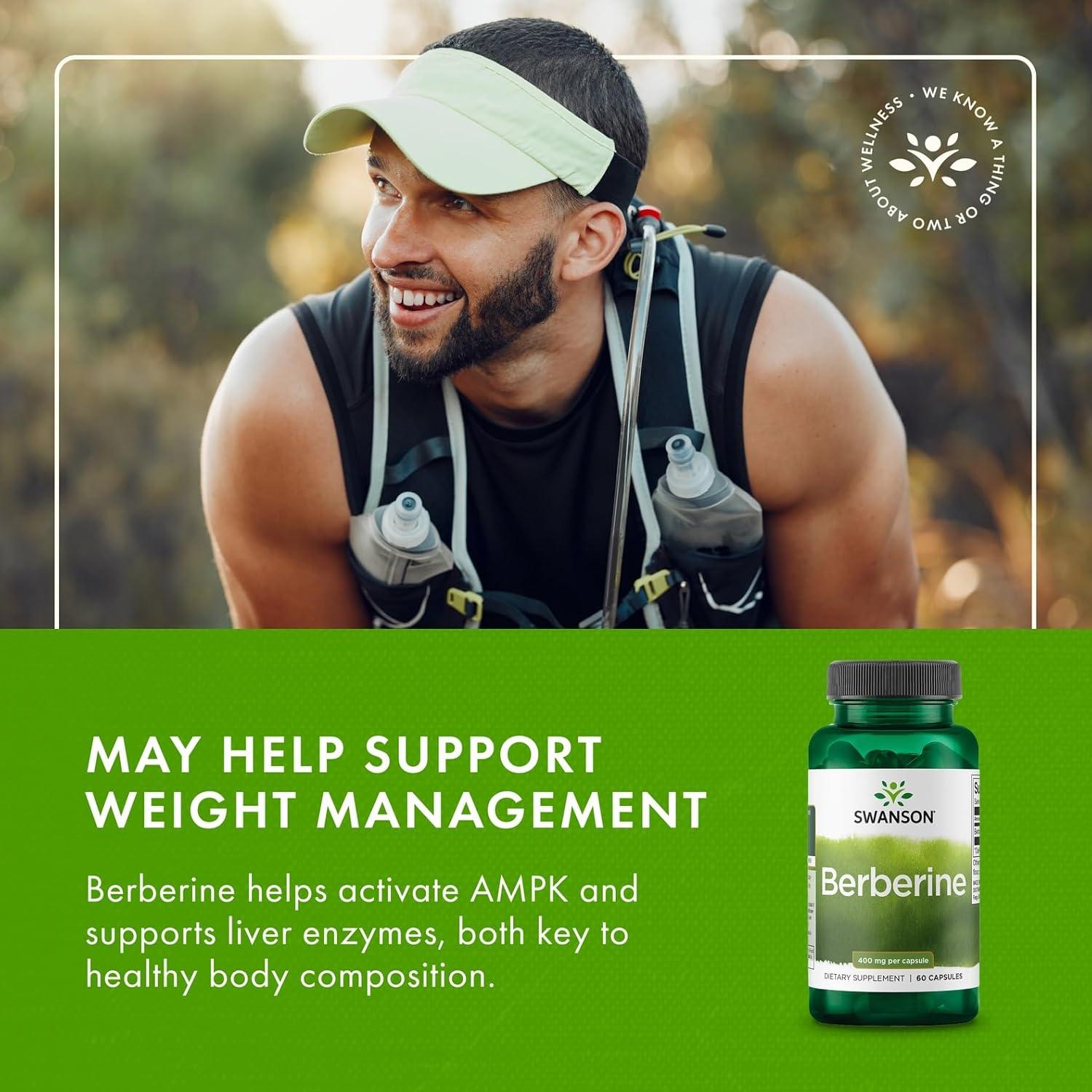 imageSwanson Berberine Supports Metabolic Health amp Heart Health Contains Standardized Berberine HCl NonGMO amp GlutenFree 60 Vegan Capsules60 Count Pack of 1