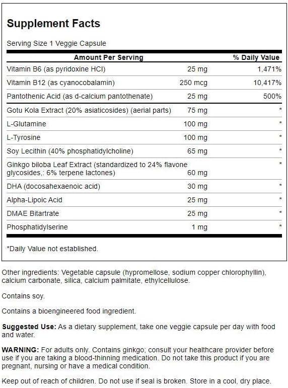 imageSwanson Brain Essentials 60 Veg Capsules