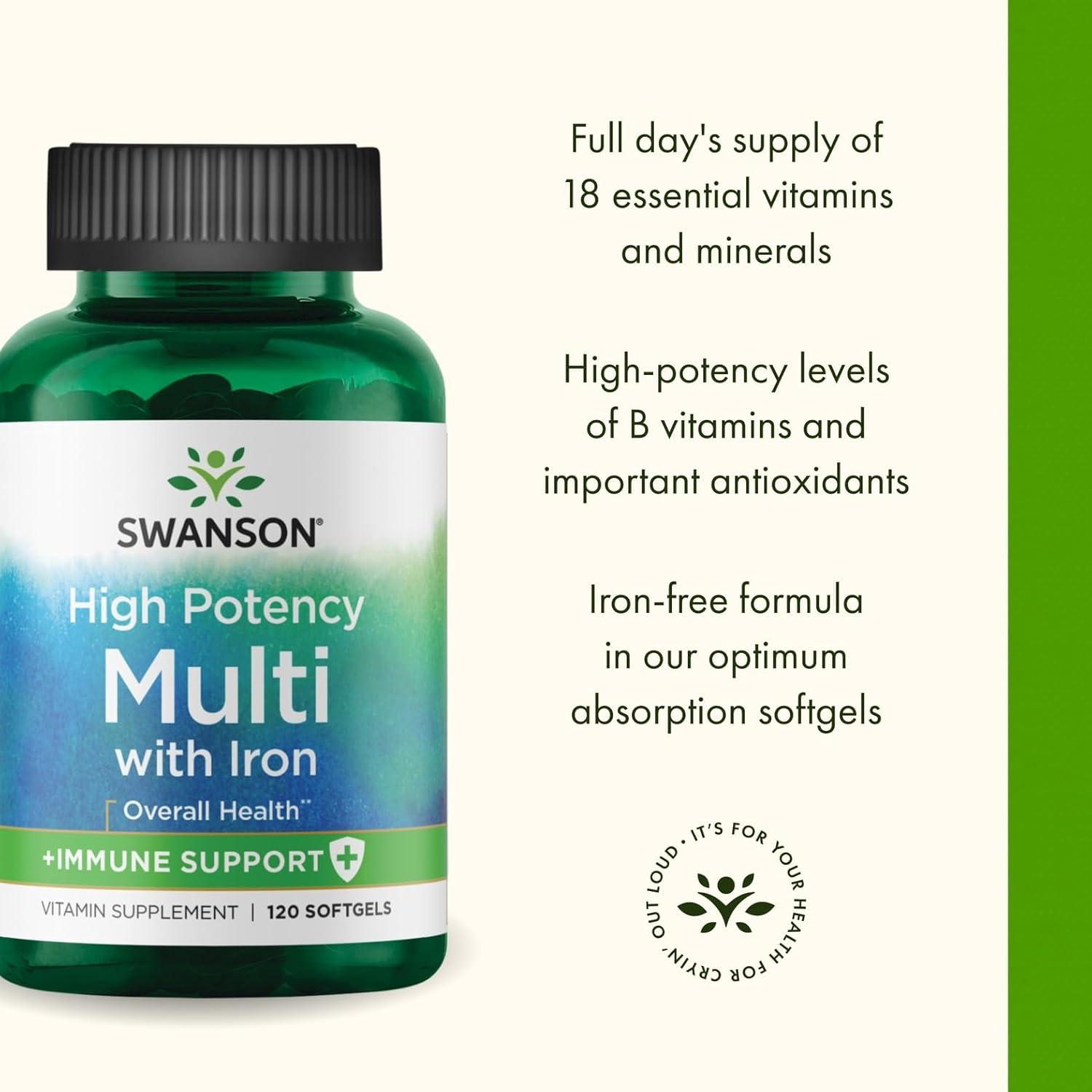 imageSwanson Multi High Potency 120 Sgels