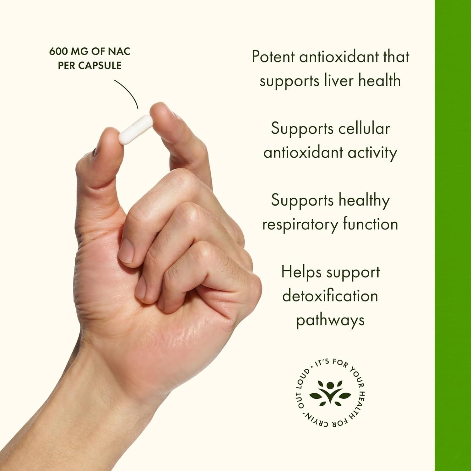 imageSwanson NAC NAcetyl Cysteine Antioxidant Liver Support amp Amino Acids Supplement 600 mg 100 Capsules