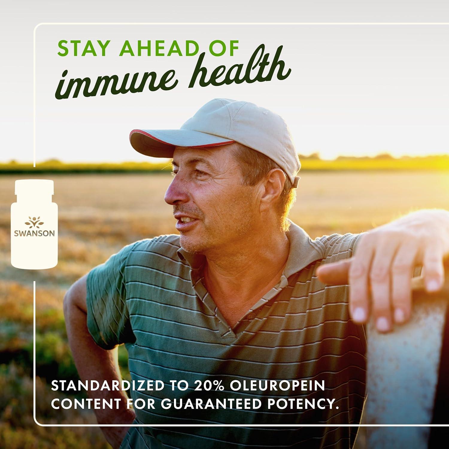 imageSwanson Olive Leaf Extract Capsules with 20 Oleuropein Provides Immune Support Promotes Cardiovascular System Health and Supports Healthy Blood Pressure 120 Capsules 500mg Each120 Count Pack of 1