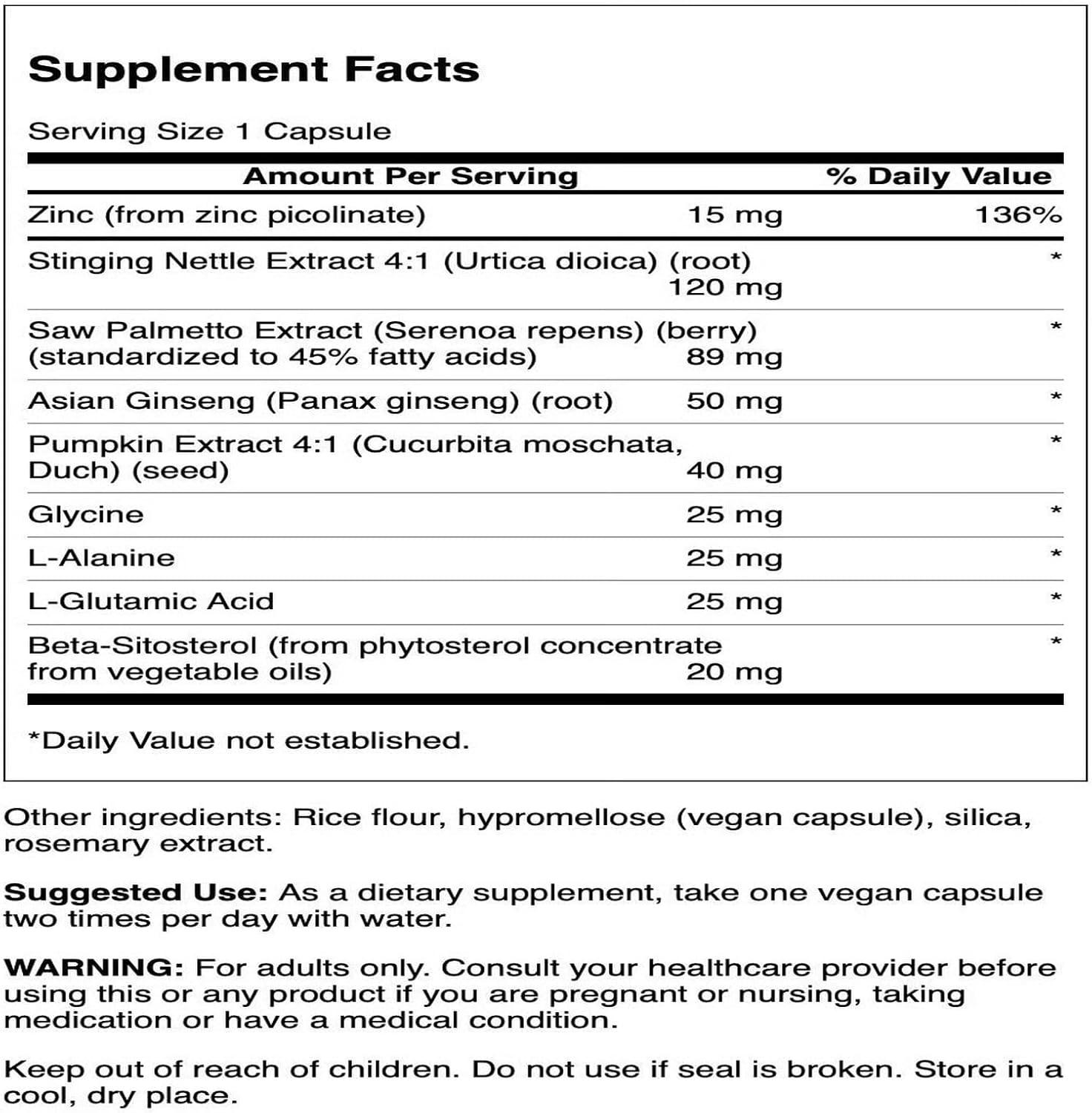 imageSwanson Prostate Essentials Mineral and Herbal Supplement Promoting Prostate Health Support Zinc andSaw Palmetto Formula Aiding Urinary Tract Flow and Bladder Control 90 Veggie Capsules 1 Pack
