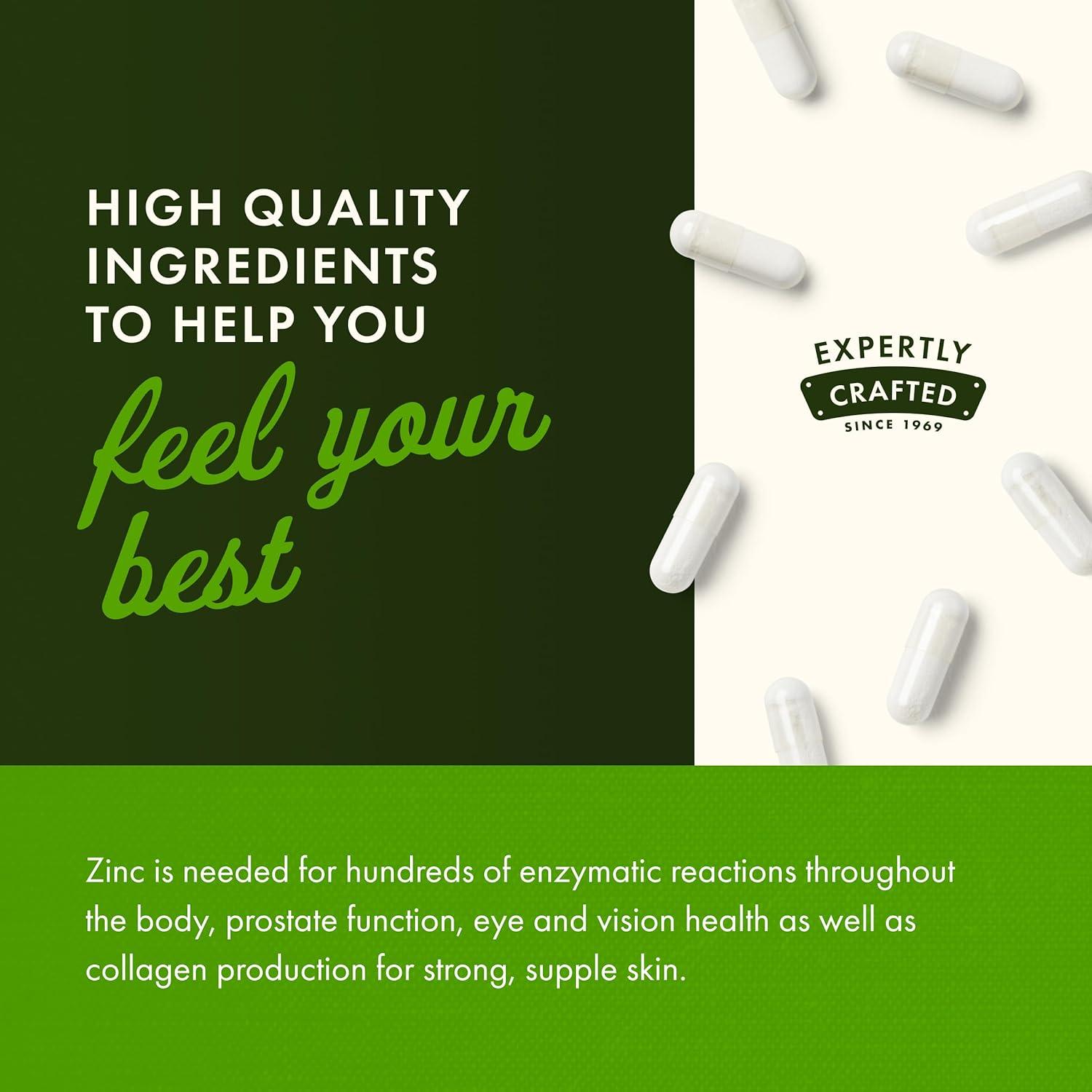 imageSwanson Zinc Picolinate Mineral Supplement Promoting Prostate Health Vision Health amp Immune Support Body Preferred Form of Chelated Zinc 60 Capsules 22mg Each60 Count Pack of 1