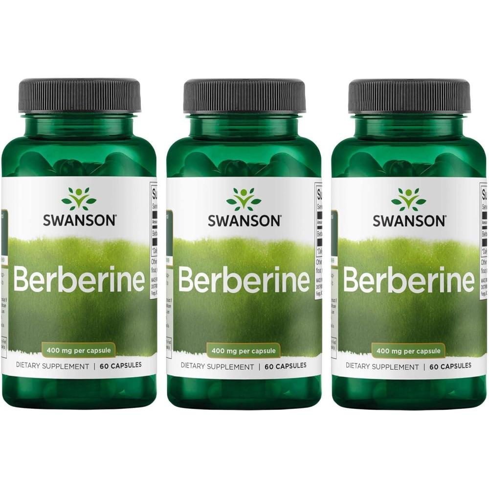 imageSwanson Berberine Supports Metabolic Health amp Heart Health Contains Standardized Berberine HCl NonGMO amp GlutenFree 60 Vegan Capsules180 Count Pack of 1