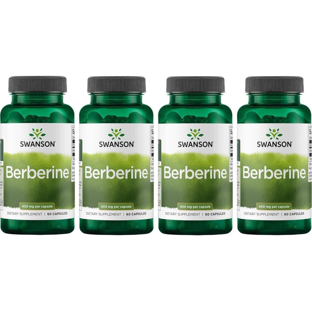 imageSwanson Berberine Supports Metabolic Health amp Heart Health Contains Standardized Berberine HCl NonGMO amp GlutenFree 60 Vegan Capsules240 Count Pack of 1