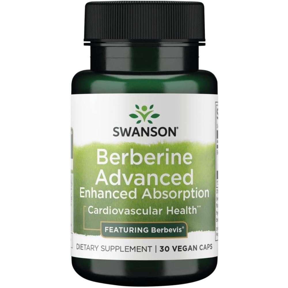 imageSwanson Berberine Advanced Enhanced Absorption Featuring Berbevis 550 mg 30 Veg Caps30 Count Pack of 1