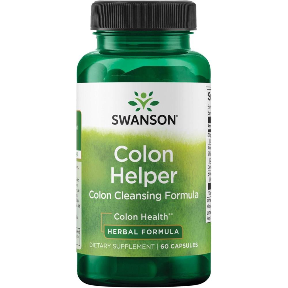 imageSwanson Colon Helper Promotes Digestive Health Using Vervain Goldenseal Root Slippery Elm Bark amp More Herbal Supplement Aiding Healthy Eliminations 60 Capsules1 Pack60 Count Pack of 1