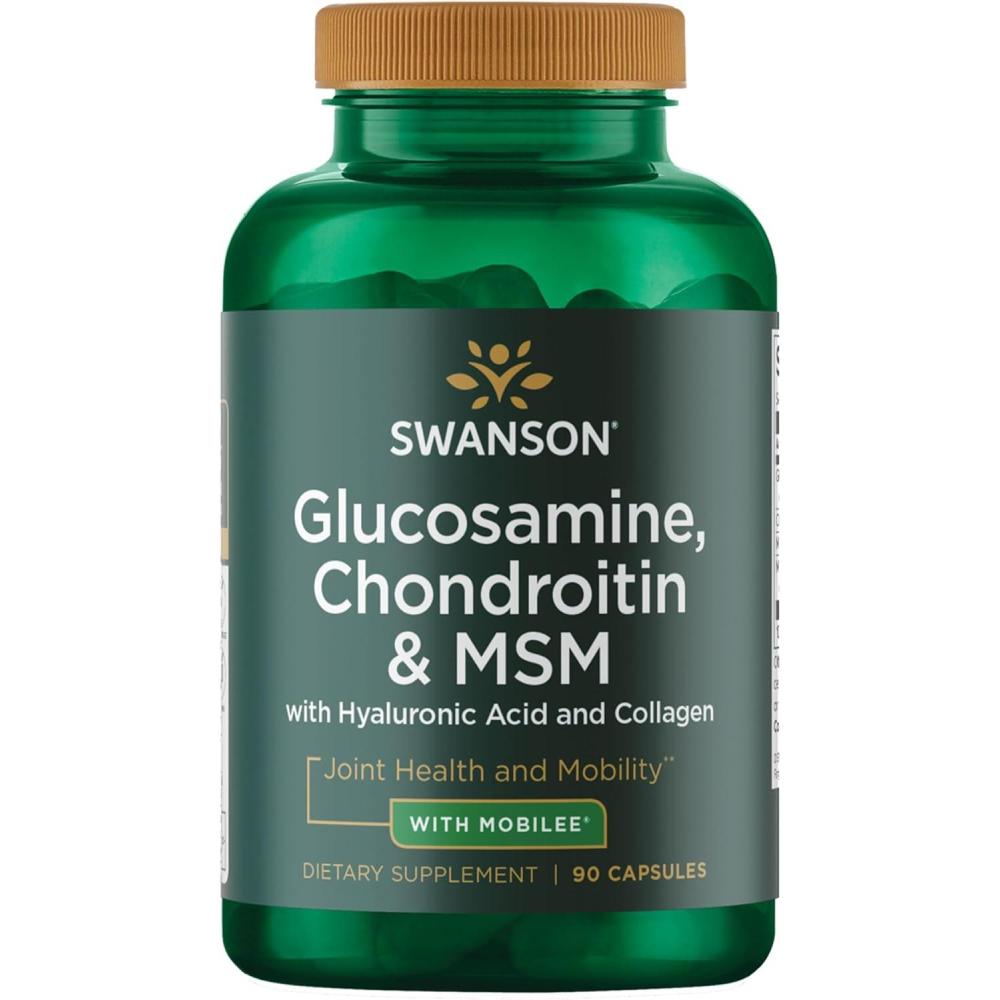 imageSwanson Glucosamine Chondroitin amp Msm with HyalJoint 90 Capsules