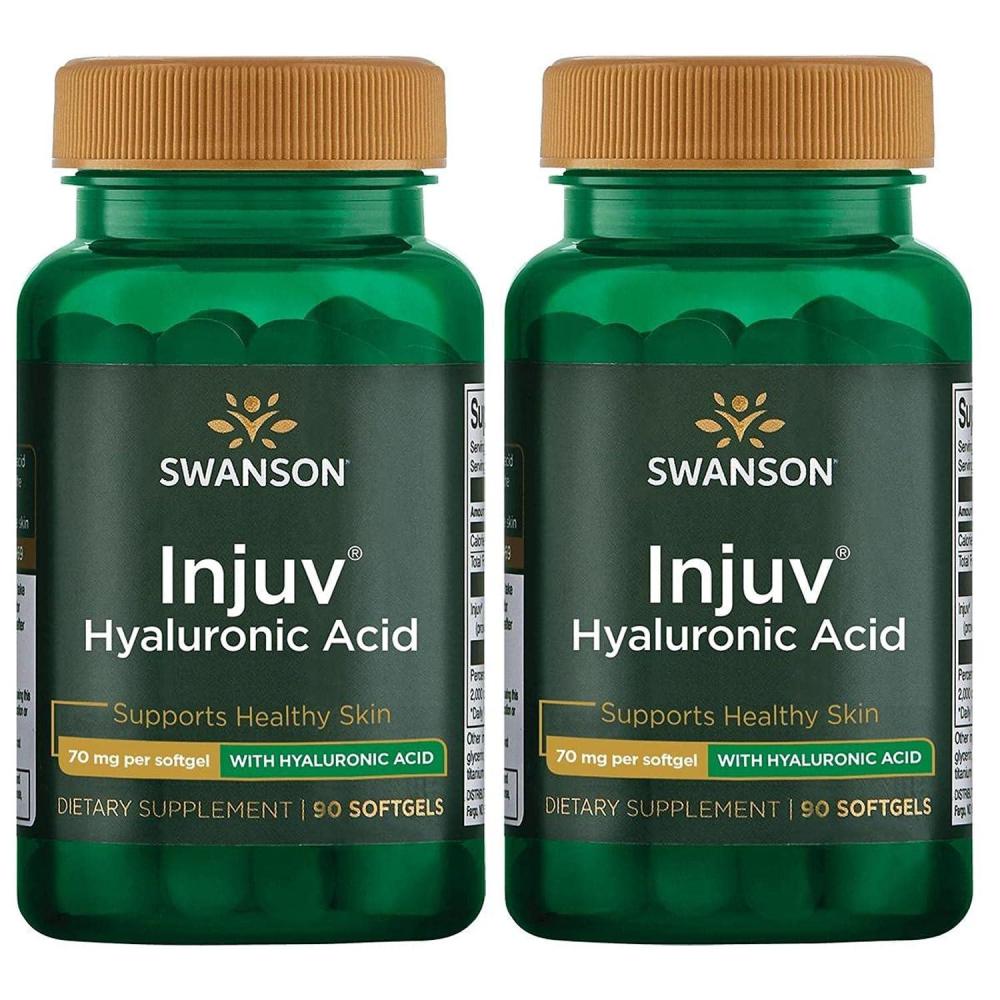 imageSwanson Injuv Supports Natural Skin Moisture Retention 90 Softgels 140mg Each 2 Pack