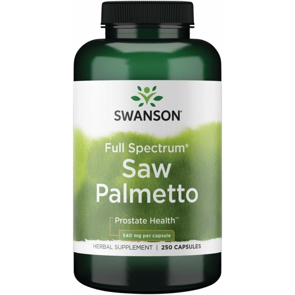 imageSwanson Saw Palmetto Herbal Supplement Promoting Male Prostate Health Support Natural Hair Supplement amp Urinary Health Support 540 mg 250 Capsules250 Count Pack of 1