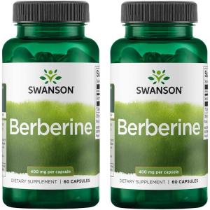 Swanson Berberine – Supports Metabolic Health & Heart Health* – Contains Standardized Berberine HCl – Non-GMO & Gluten-Free – 60 Vegan Capsules(120 Count (Pack of 1))