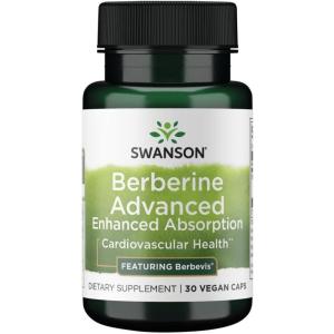Swanson Berberine Advanced Enhanced Absorption – Featuring Berbevis 550 mg 30 Veg Caps(30 Count (Pack of 1))