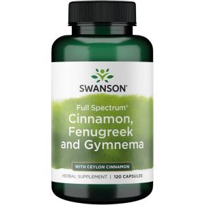 Swanson Full Spectrum Cinnamon, Fenugreek & Gymnema 120 Capsules