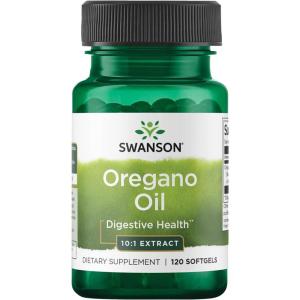 Swanson Oregano Oil 10:1 Extract-Natural Supplement Promoting Digestive Health-Respiratory & Urinary Tract Health Support (120 Softgels, 150mg Each)(120 Count (Pack of 1))