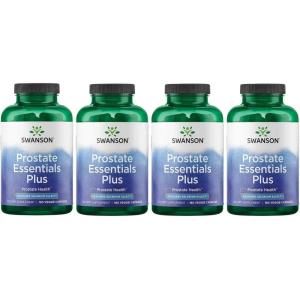 Swanson Prostate Plus – Natural Supplement for Men Promoting Healthy Urinary Tract Flow & Frequency – Supporting Overall Prostate Health 90 Veg Capsules(180 Count (Pack of 4))