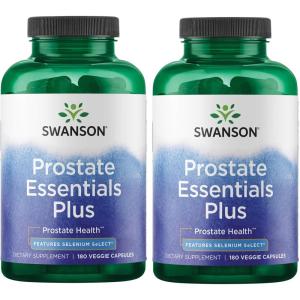Swanson Prostate Plus – Natural Supplement for Men Promoting Healthy Urinary Tract Flow & Frequency – Supporting Overall Prostate Health 90 Veg Capsules(360 Count (Pack of 1))