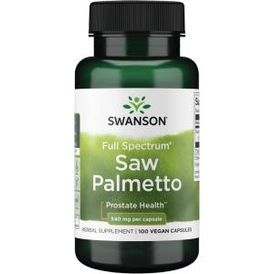 Swanson Saw Palmetto – Herbal Supplement Promoting Male Prostate Health Support – Natural Hair Supplement & Urinary Health Support (540 mg 250 Capsules)(100 Count (Pack of 1))