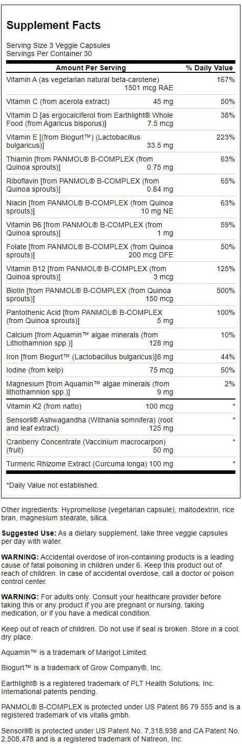 imageSwanson ADV Real Food Multi WOMNS 90 VEGANC