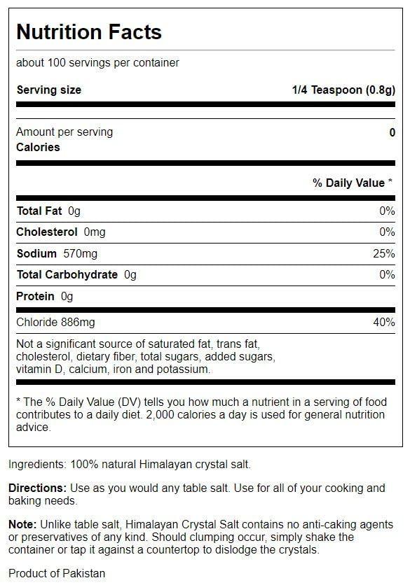 imageSwanson Himalayan Crystal Salt 529 Ounce 150 g Salt