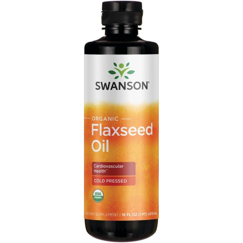 imageSwanson Flaxseed Oil Omegatru 16 fl Ounce 1 pt 473 ml Liquid
