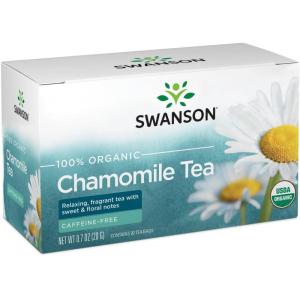 Swanson 100% Certified Organic Chamomile Tea 20 Bag(S)