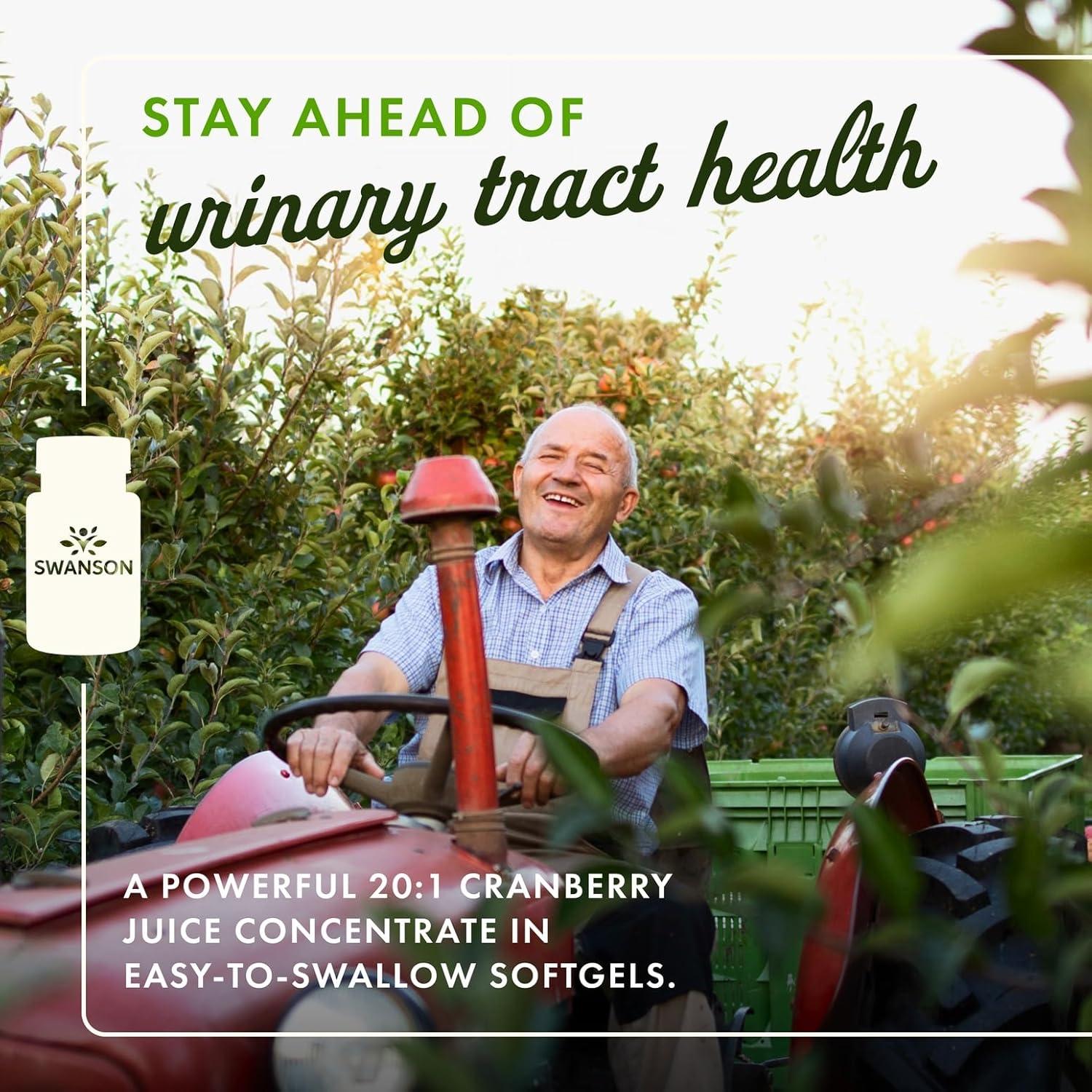 imageSwanson Cranberry Supports Urinary Tract Health Bladder Control and Promotes Healthy Kidney Function Supplement Made with 201 Juice Concentrate 180 Softgels180 Count Pack of 3