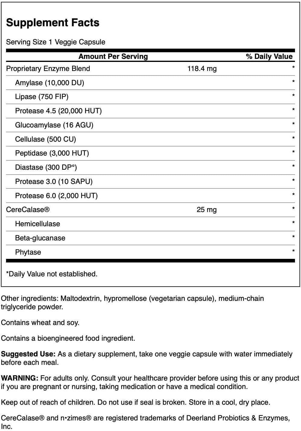 imageSwanson Full Spectrum NZimes 90 Veg Capsules Enzyme90 Count Pack of 2