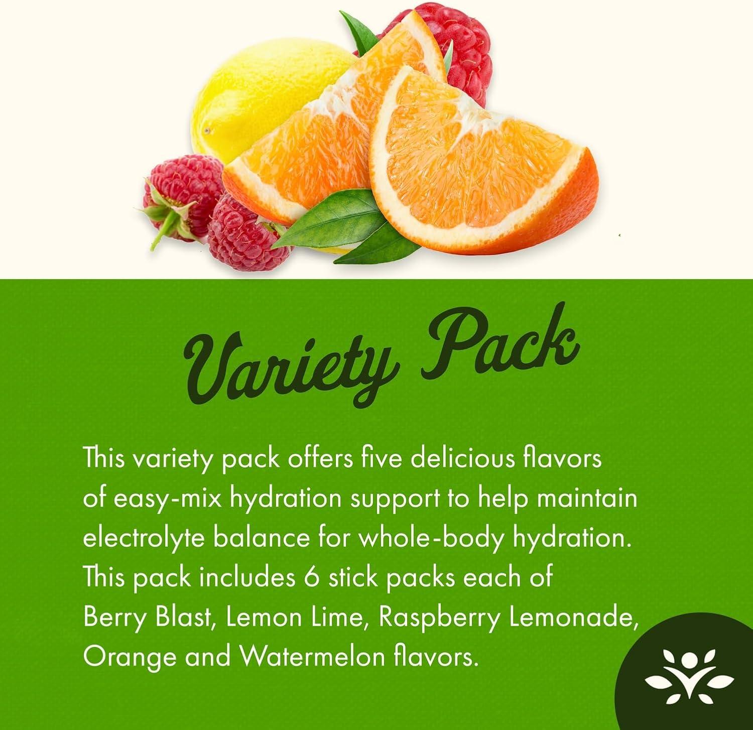 imageSwanson Simply Hydrate Electrolyte Mix SugarFree Variety Pack 30 Packets Advanced Electrolyte Blend Convenient OnTheGo Solution