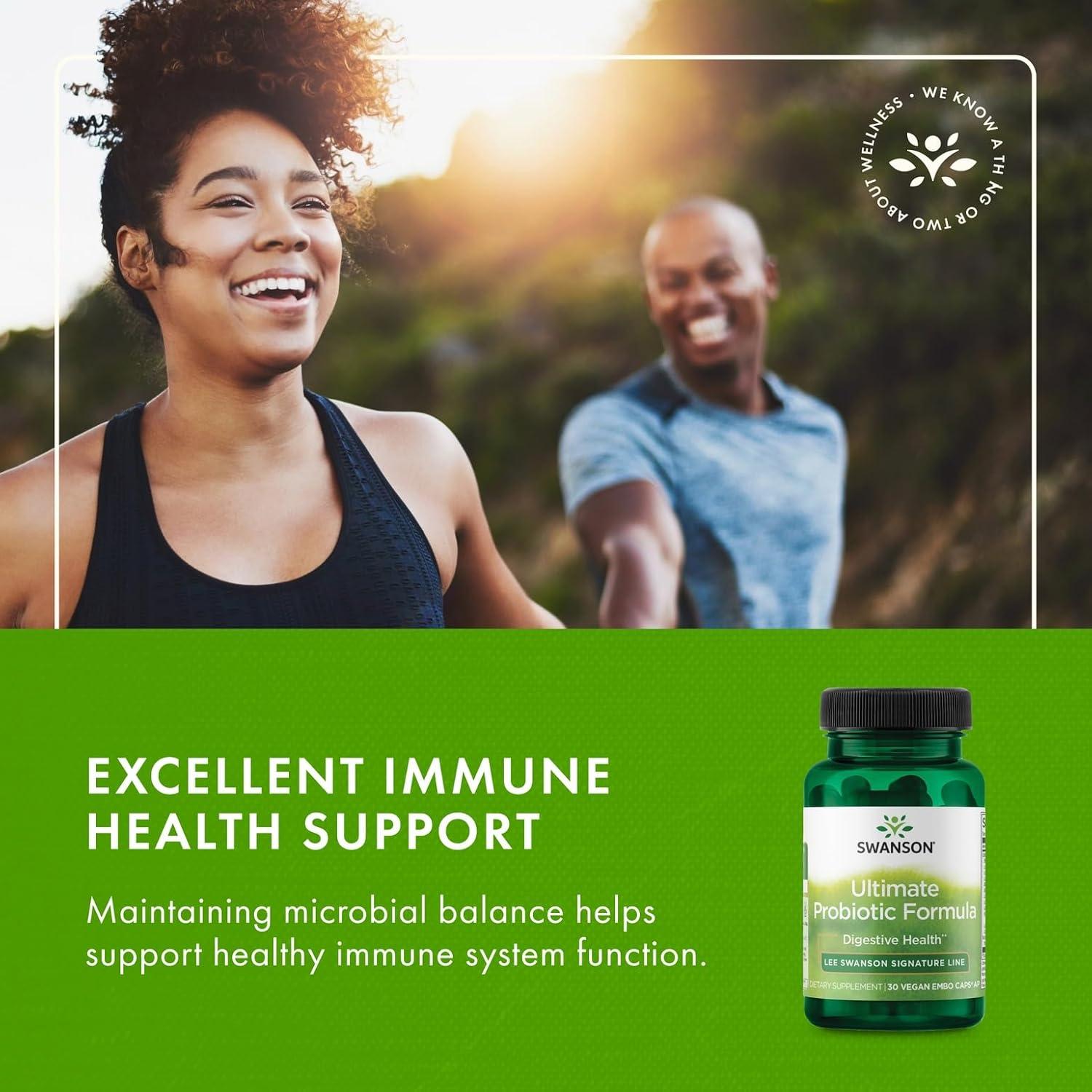 imageSwanson Ultimate Probiotic Formula Digestive Health Immune System Support 66 Billion CFU Prebiotic NutraFlora scFOS 30 DRcaps Veggie Capsules Caps