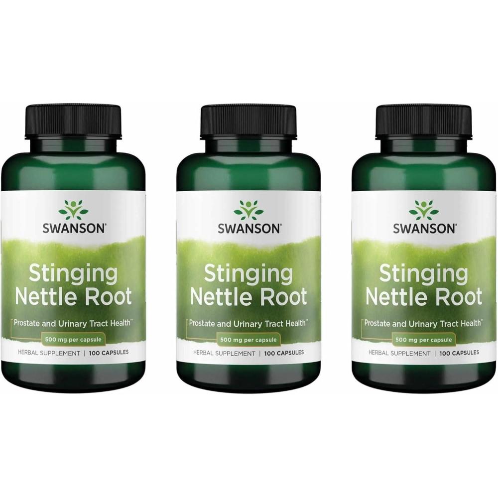 imageStinging Nettle Root 500 mg 100 Caps100 Count Pack of 3