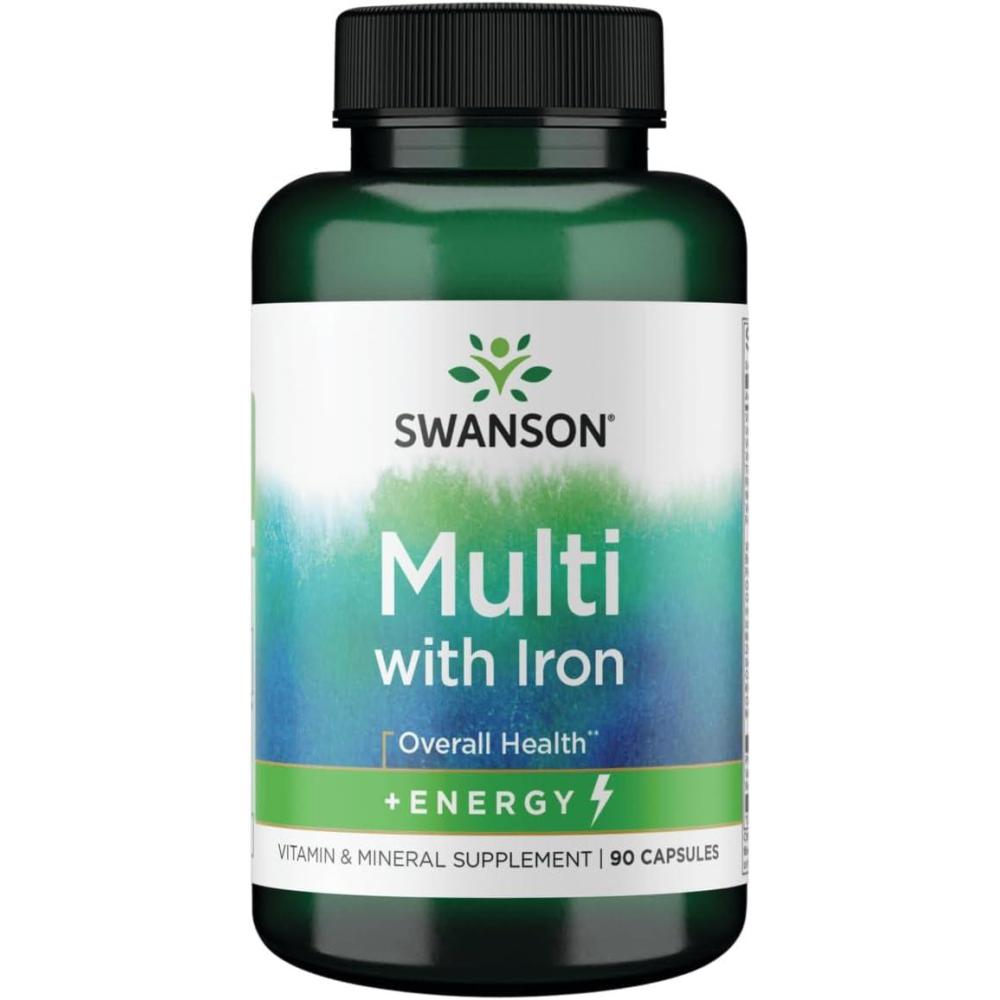 imageSwanson Active One Multivitamin with Iron 90 Capsules