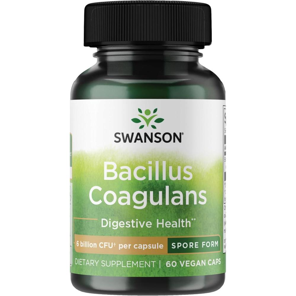 imageSwanson Bacillus Coagulans  Natural Probiotic Supplement Supporting Digestive Health w 6 Billion CFU  May Support GI amp Overall Gut Health  60 Veggie Capsules60 Count Pack of 1