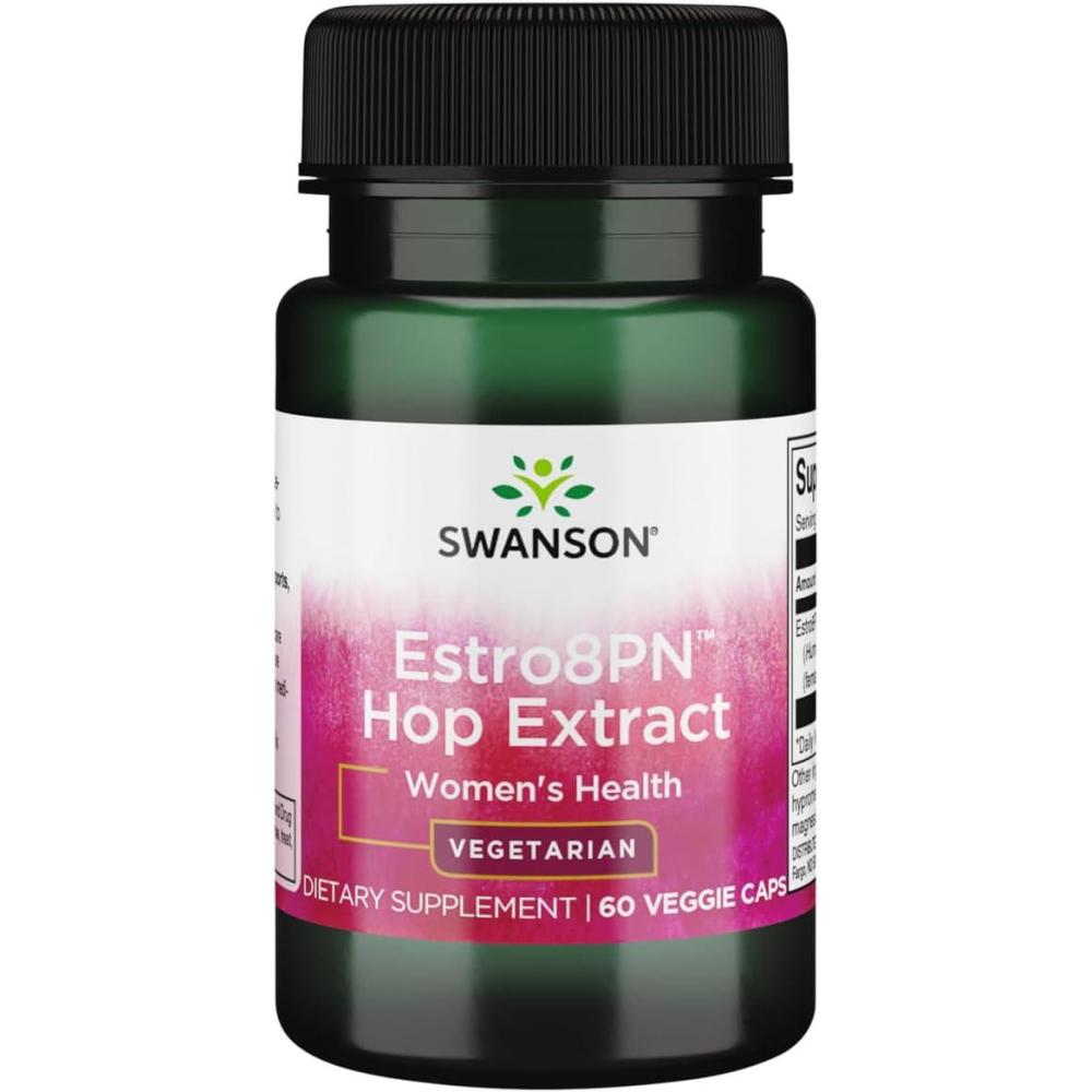 imageSwanson Estro8Pn Hop Extract 10 Milligrams 60 Veg Capsules