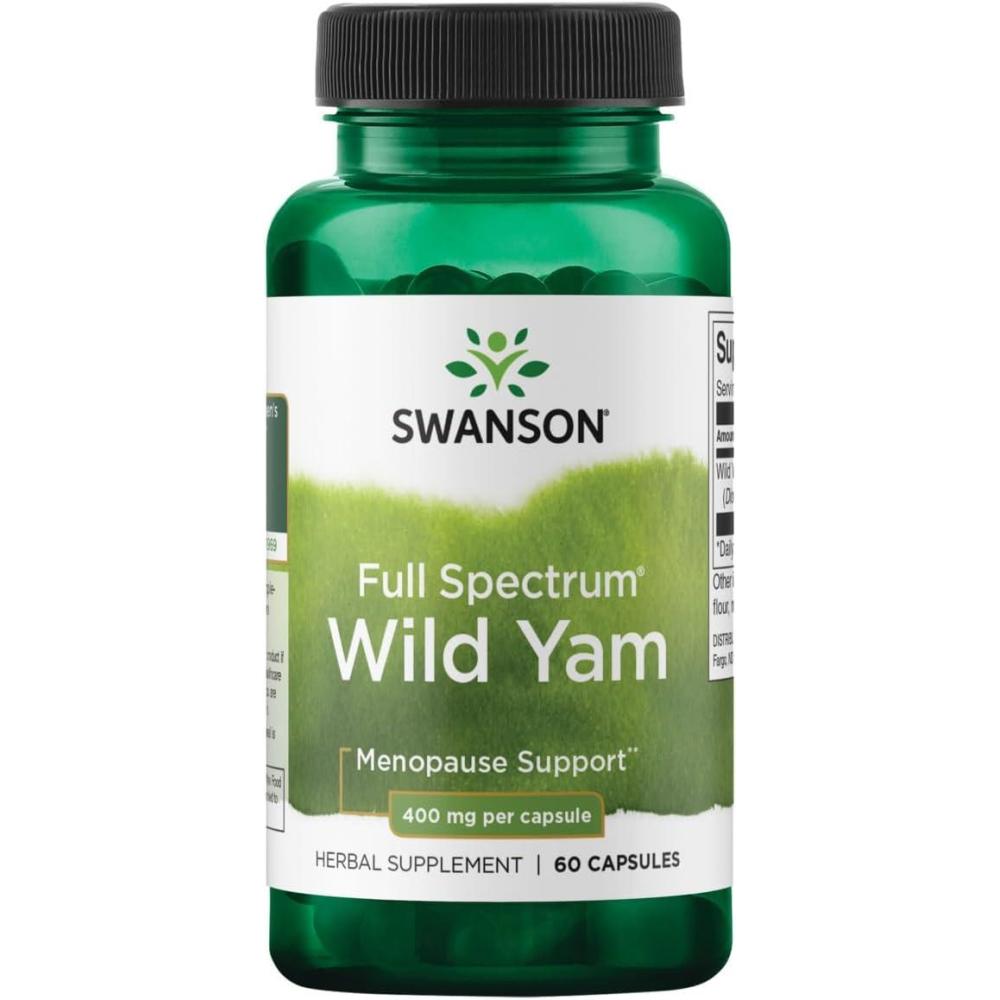imageSwanson Full Spectrum Wild Yam 400 Milligrams 60 Capsules
