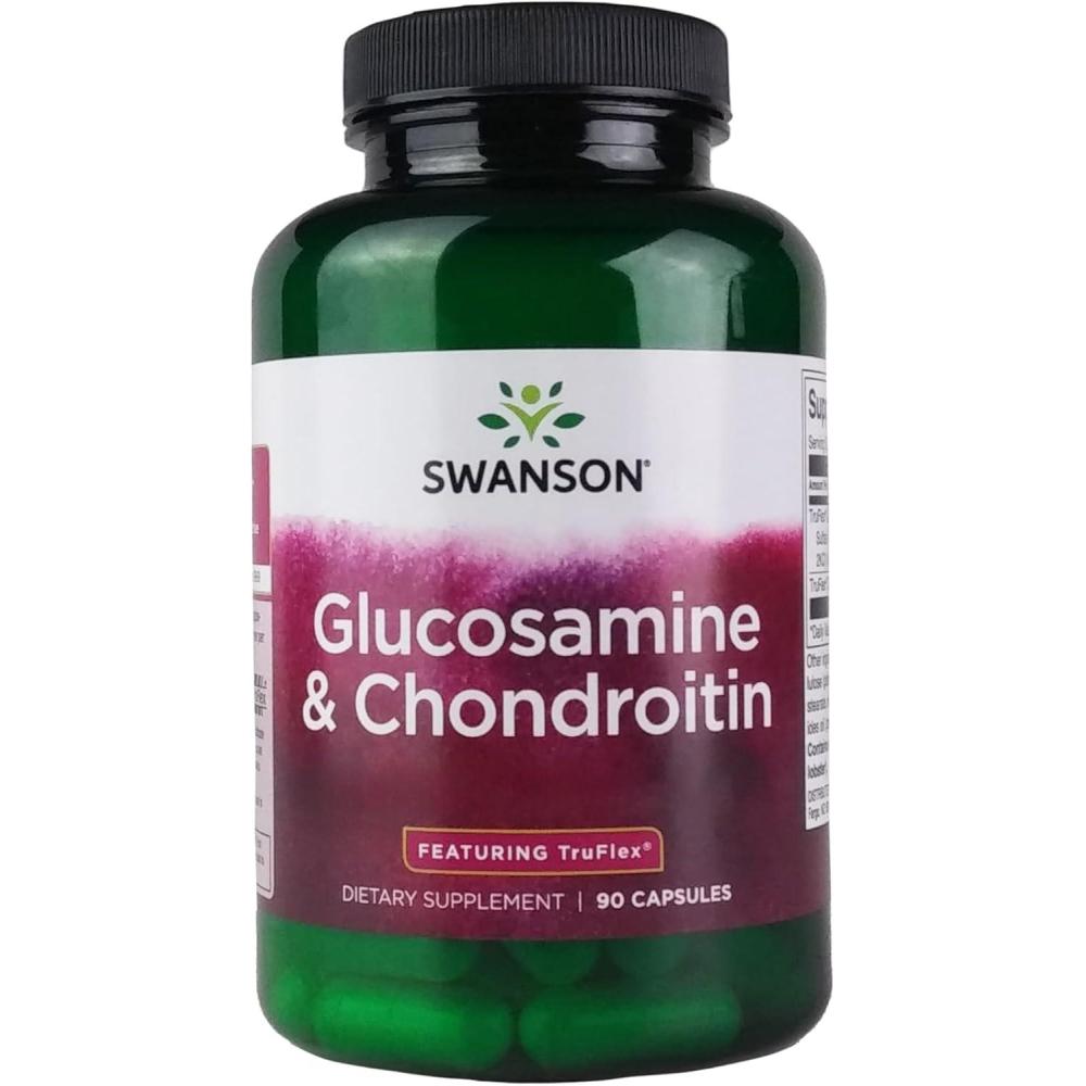 imageSwanson Glucosamine amp Chondroitin  Nutrition Supplement Promoting Joint Integrity Movement amp Flexibility  Wellness Formula Supporting Daily Joint Maintenance  90 Capsules 900mg Each