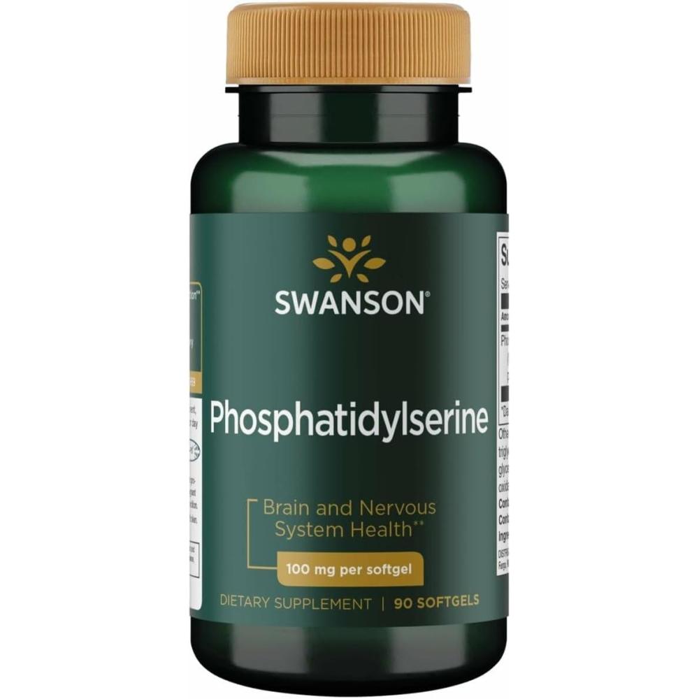 imageSwanson Phosphatidylserine 100 Milligrams 90 Sgels90 Count Pack of 1