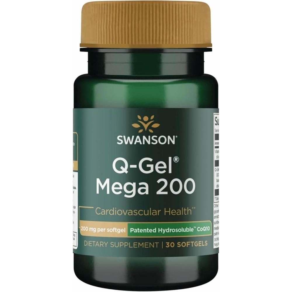 imageSwanson QGel Mega 200 200 Milligrams 30 Sgels